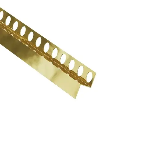 Spádový stenový profil Eviso pravý zlatá lesklá 180 cm nerez LPGO0103