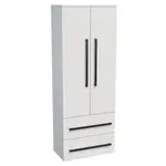 Kúpeľňová skrinka vysoká SAT Cube Way 60x163x33 cm biela lesk CUBE3CHV60BL