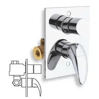 Novaservis Metalia 55 sprchová a vaňová batéria vrátane podomietkového telesa chróm 55050R.0