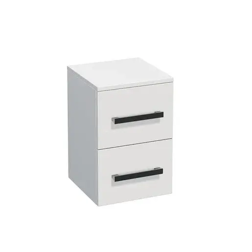 Kúpeľňová skrinka nízka SAT Cube Way 32,5x49,3x33 cm biela lesk CUBE3CHN32BL