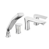 Vaňová batéria Novaservis Algeo Square so sprchovacím setom chróm BAQ11A