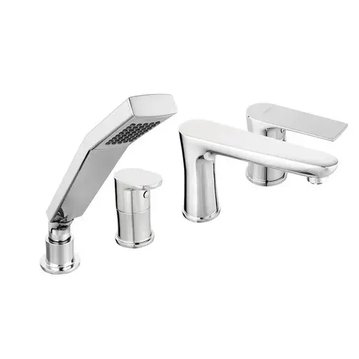 Vaňová batéria Novaservis Algeo Square so sprchovacím setom chróm BAQ11A