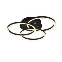 LED stropné osvetlenie Reality Circle čierna R62823132