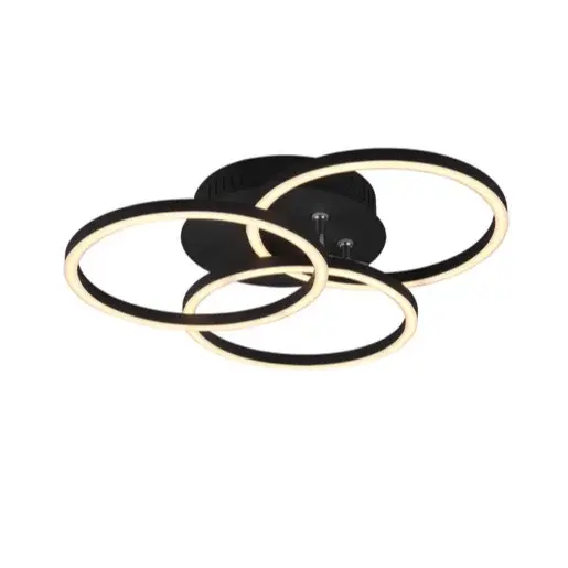 LED stropné osvetlenie Reality Circle čierna R62823132