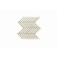 Mozaika Mosavit Arrows blanco 24x29 cm mat ARROWSBL