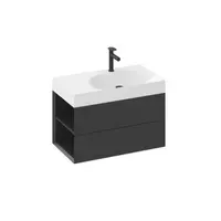 Ravak Lite skrinka pod umývadlo bez umývadla 80 x43x45 cm čierna X000001874