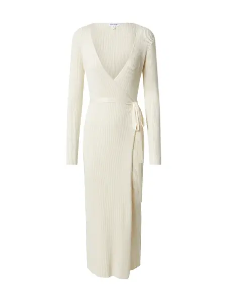 EDITED Pletené šaty 'Mailien'  biela