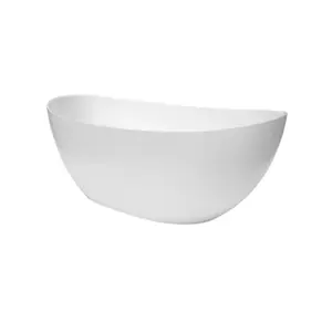 Voľne stojaca vaňa SAT Mette 158x77 cm liaty mramor ľavá aj pravá SATMET1580