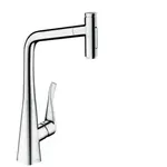 Hansgrohe Metris drezová batéria s vyťahovacou spŕškou, 2 prúdy chróm 73816000