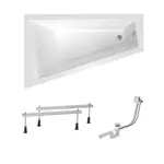 Asymetrická vaňa Laguna Idea Plus 160x100 cm akrylát ľavá SIKOID1600LAPN