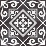 Dlažba Peronda Ayala black reverse 45x45 cm mat AYALABKR