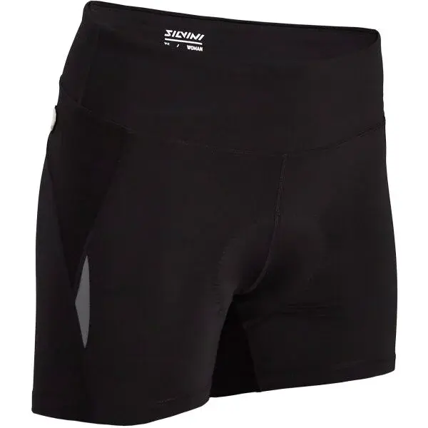 SILVINI MERANA Dámske cyklistické šortky s cyklovložkou, čierna, veľkosť