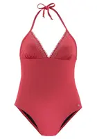 s.Oliver Jednodielne plavky  vínovo červená