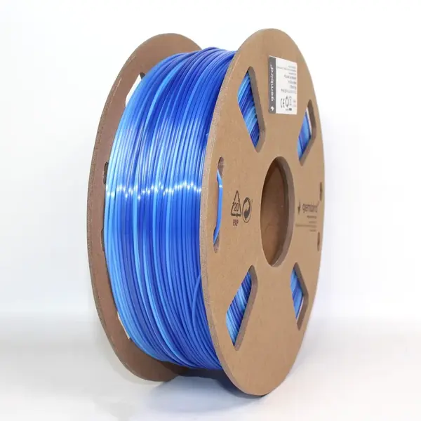 Gembird 3DP-PLA-SK-01-ICE, 3D filament, PLA Silk, 1,75mm, 1000g, Ledově modrý/Tmavě modrý (Icy blue/Dark blue)