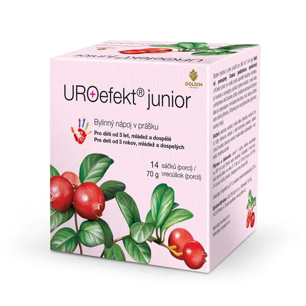 UROefekt Junior Bylinný nápoj v prášku sáčky 14x5 g