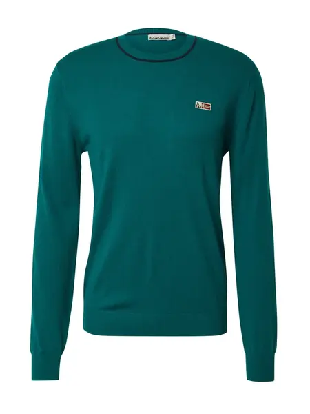 NAPAPIJRI Sveter 'DONORI C 4'  svetlobéžová / smaragdová / červená / čierna