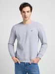 LEE Pánska mikina  PATCH CREW SWS GREY MELE 112121797 Veľkosť: L