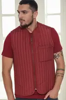 Pánská vesta Dewberry bordó