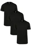 Basic T-shirt of 3 black/black/black