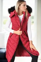 Z9752 DEWBERRY WOMEN'S VEST-BURGUNDY