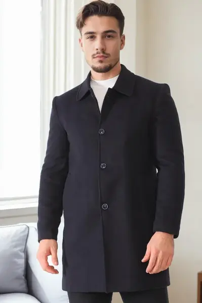 PLT9364 DEWBERRY MEN'S COAT-NAVY BLUE