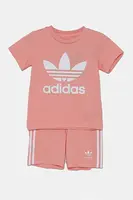 Dětská bavlněná souprava adidas Originals oranžová barva, JC6580