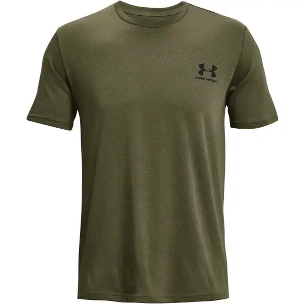 Under Armour SPORTSTYLE LC SS Pánske tričko, khaki, veľkosť S