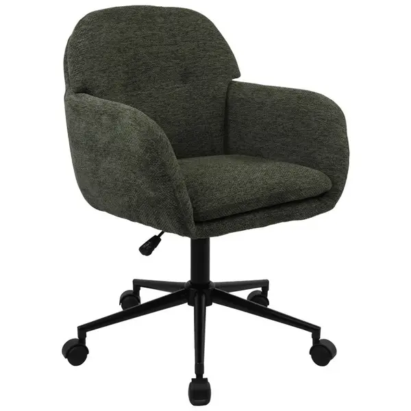 MID.YOU OTOČNÁ ŽIDLE, tkaná látka, zelená