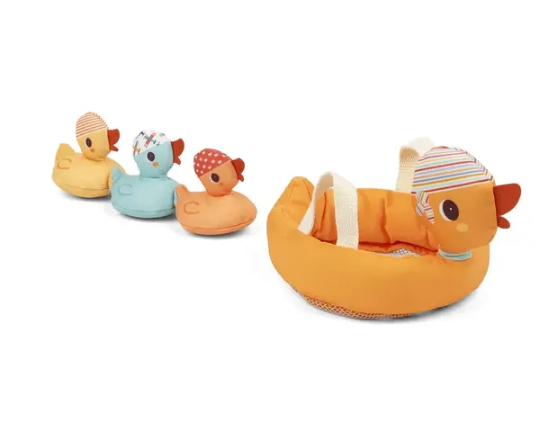 Lilliputiens - plávajúca hračka - mama kačka a kačičky