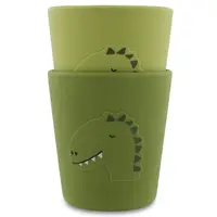 Detský silikónový hrnček 2 ks Mr. Dino