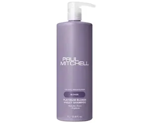Neutralizační šampon pro blond a melírované vlasy Paul Mitchell Blonde Platinum Blonde Violet Shampoo - 1000 ml + dárek zdarma