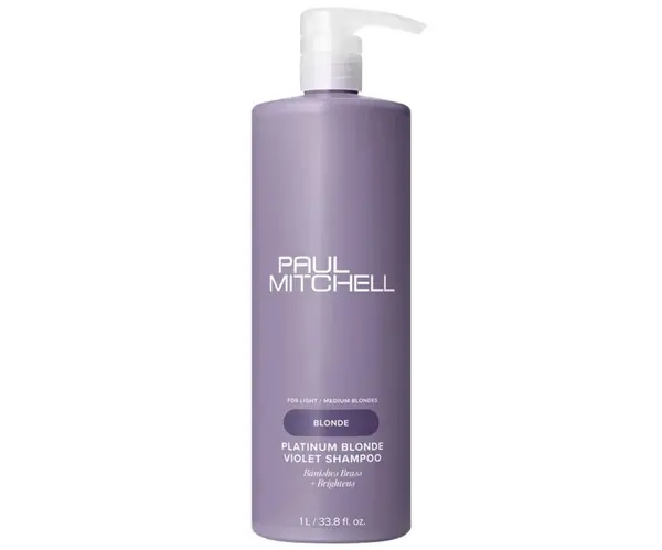 Neutralizační šampon pro blond a melírované vlasy Paul Mitchell Blonde Platinum Blonde Violet Shampoo - 1000 ml + dárek zdarma