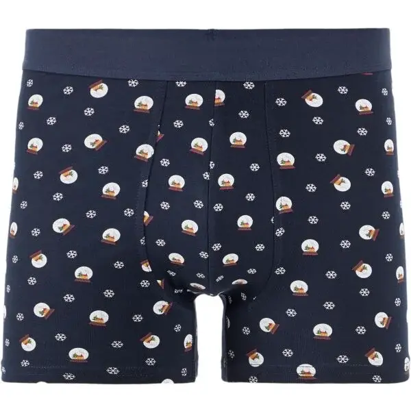 CELIO XMIBOGLOBE Pánske boxerky v darčekovom balení, tmavo modrá, veľkosť