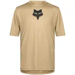 Fox RANGER SS JERSEY FOX HEAD Pánsky dres na bicykel, béžová, veľkosť