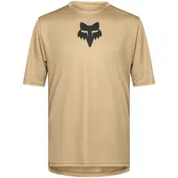 Fox RANGER SS JERSEY FOX HEAD Pánsky dres na bicykel, béžová, veľkosť