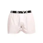 Styx Pánské trenky sportovní guma bílé (B1061) XXL
