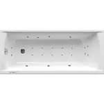 Masážna vaňa SIKO Fusion 160x70 cm LUXUS akrylát ľavá SIKOHMLVR160L