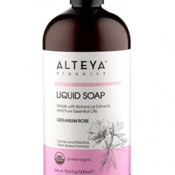 Alteya Organics BIO Tekuté mýdlo Muškát & Růže 500 ml