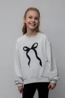 Dětské legíny Coccodrillo šedá barva, WINTER COSY GRIL JUNIOR