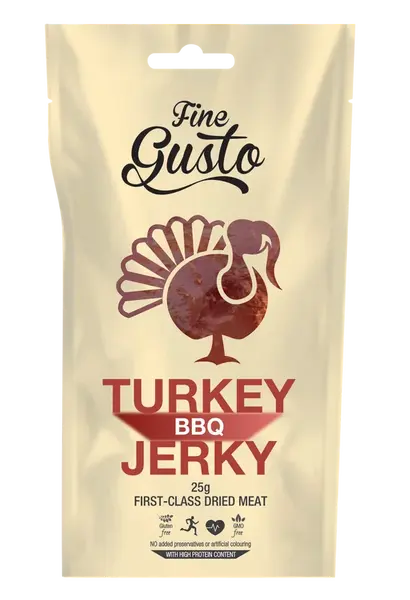 FINE GUSTO Krůtí Jerky BBQ 25 g