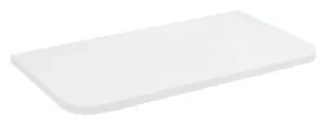 Sapho Zorba - Doska pod umývadlo 41x23 cm, matná biela LT113-0101