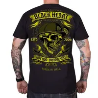 Triko BLACK HEART Satan černá XL