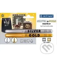 Centropen Značkovač 2690 stříbrný a zlatý