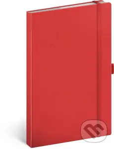 Notes Červený - tečkovaný (s gumičkou na uzavření a poutkem na tužku)