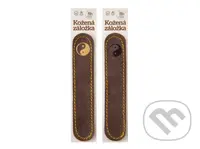 Záložka obšitá Jin a Jang Hnědá semiš