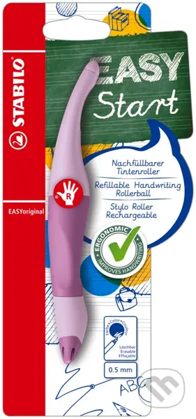 Ergonomický roller pre pravákov - STABILO EASYoriginal Pastel pastelová fialová
