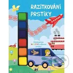 Razítkování prstíky Auto - kniha z kategorie Omalovánky