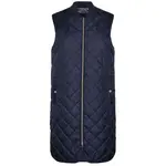 Geox W ASHEELY JACKET - SOFT DULL P Dámská vesta, tmavě modrá, velikost