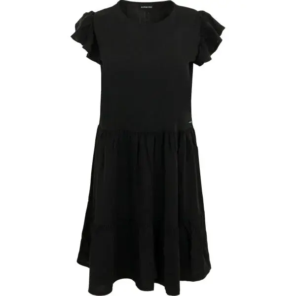 ALPINE PRO OZERA Dámské šaty, černá, velikost