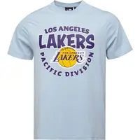 New Era LA LAKERS NBA BUBBLE WORDMARK Pánské triko, světle modrá, velikost